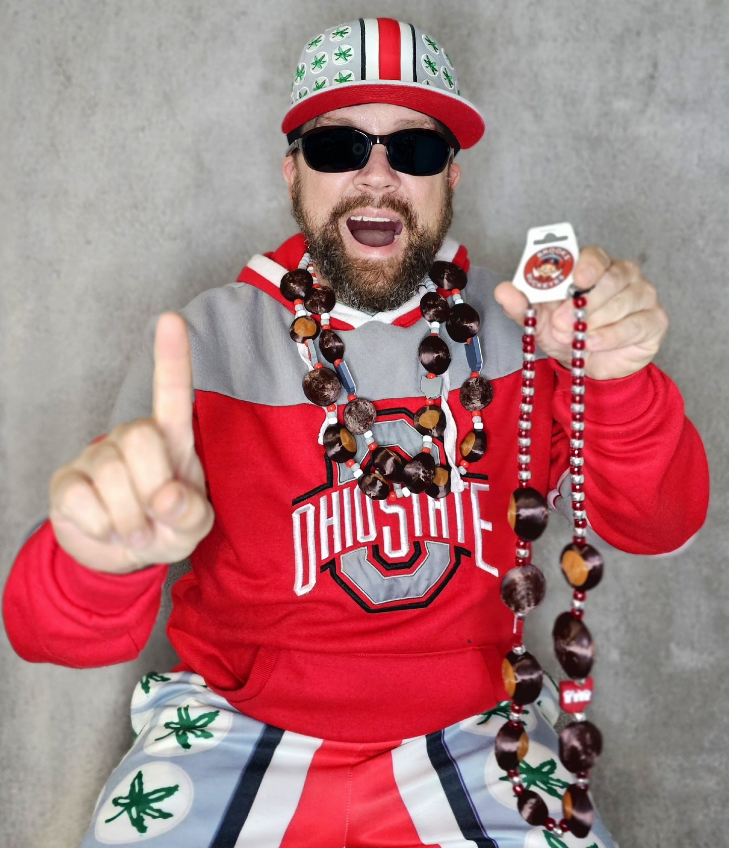 Buckeye Necklace 4-Pack (Lightweight, 3D Printed) (SHIPS FREE)