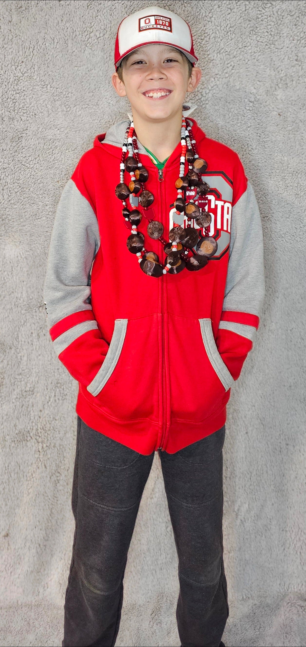 Buckeye Necklace 4-Pack (Lightweight, 3D Printed) (SHIPS FREE)