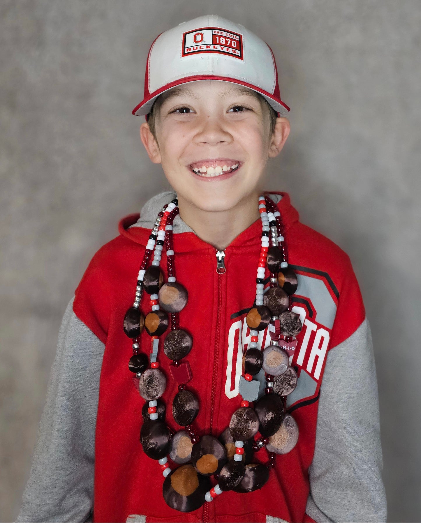 Buckeye Necklace 4-Pack (Lightweight, 3D Printed) (SHIPS FREE)