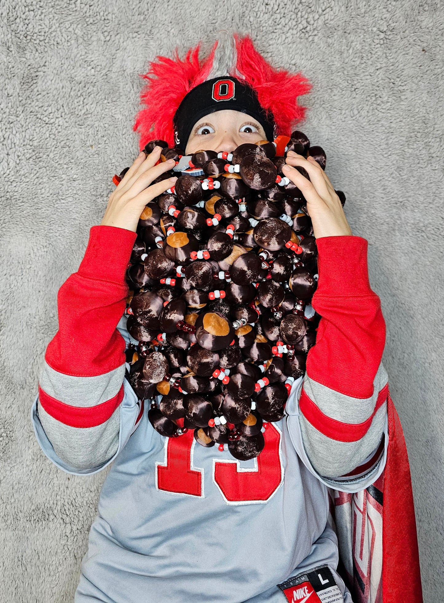 Buckeye Necklace 4-Pack (Lightweight, 3D Printed) (SHIPS FREE)