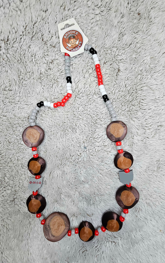 Single Buckeye Necklace