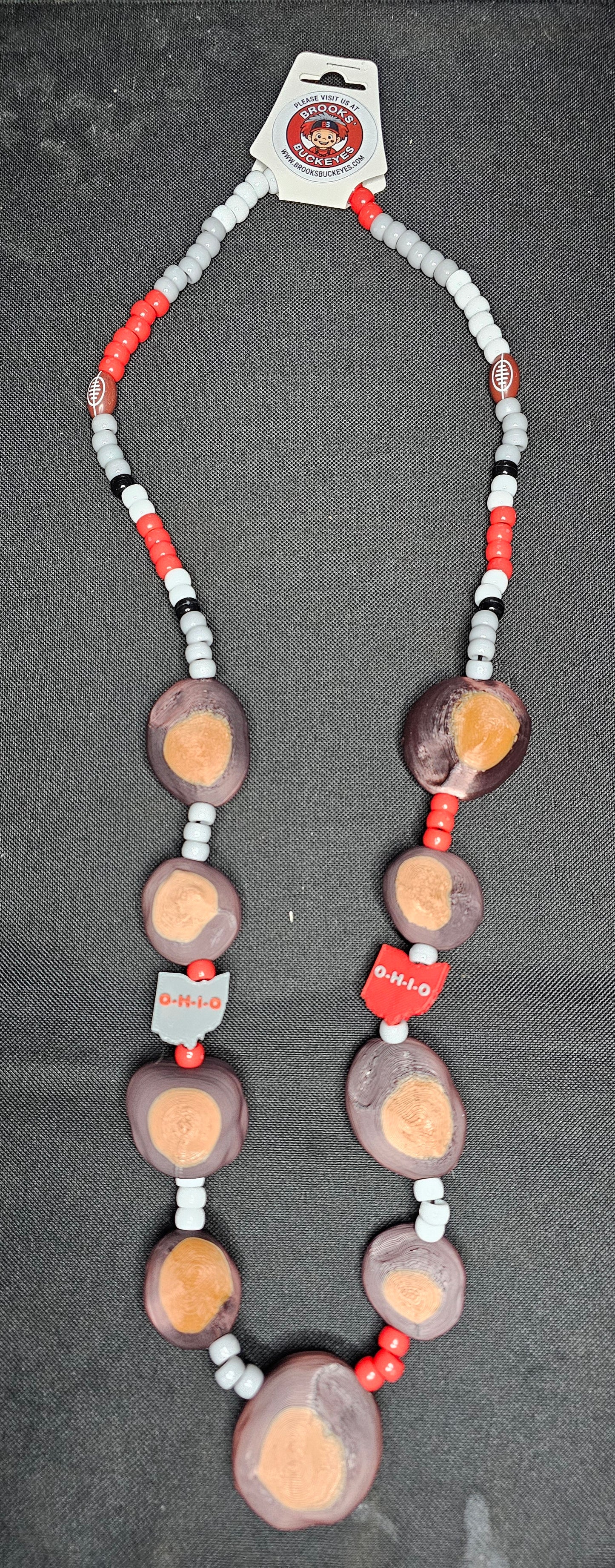 Buckeye Necklace (Single Lightweight 3D Printed Necklace)
