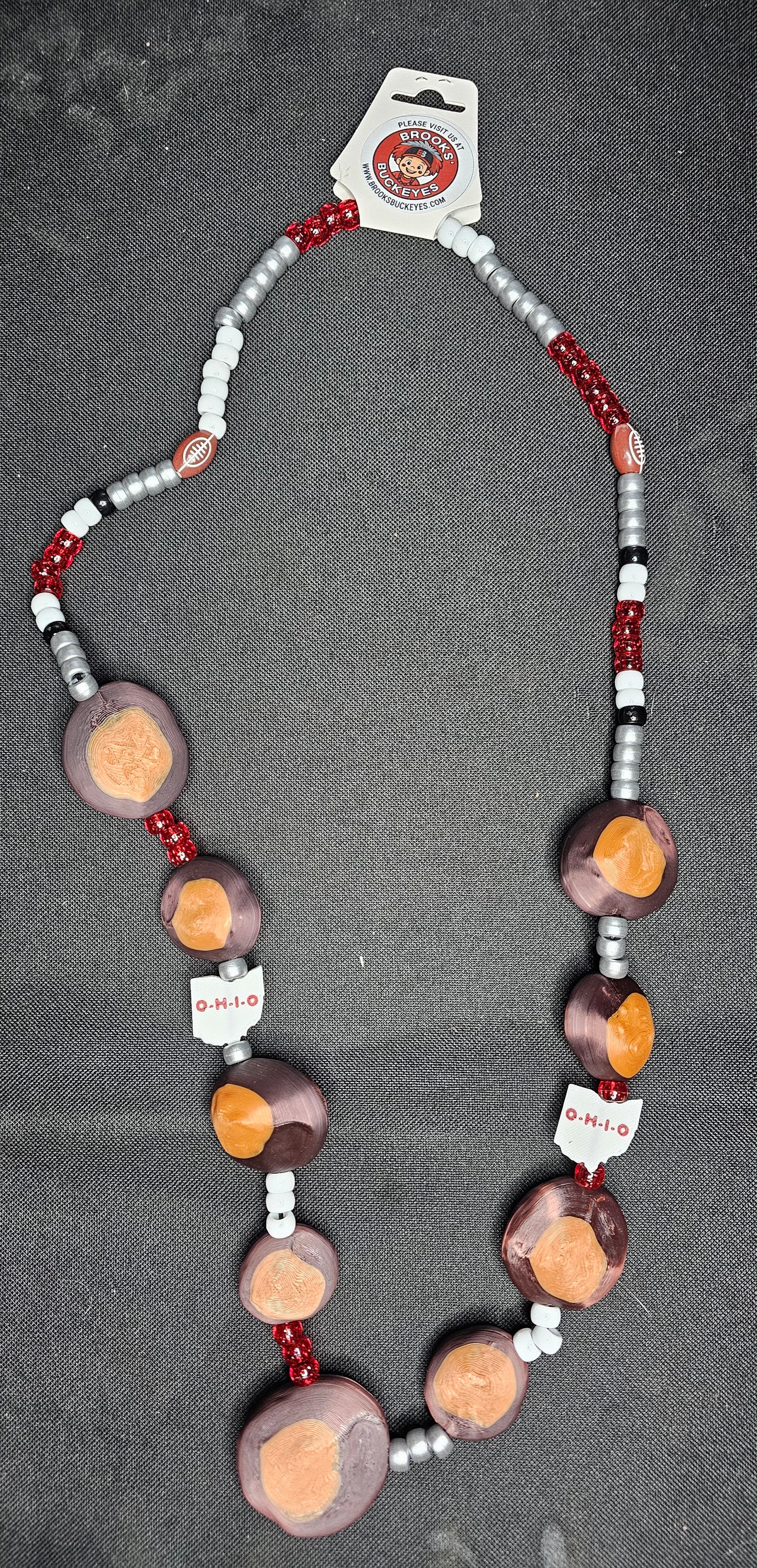 Buckeye Necklace (Single Lightweight 3D Printed Necklace)